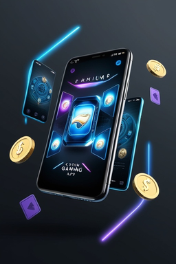 Smartphone mit Casino-App